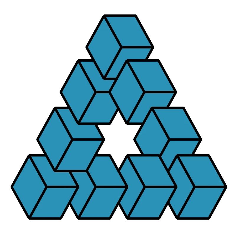 Optical illusion - Impossible figure