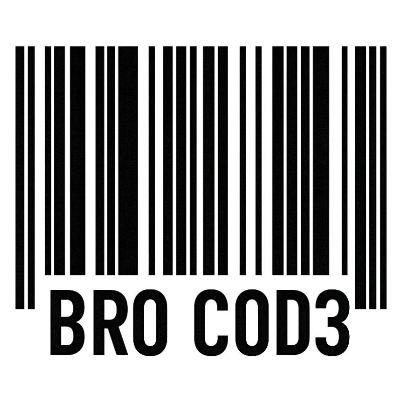 Bro Cod3 Barcode Design - Bro Code