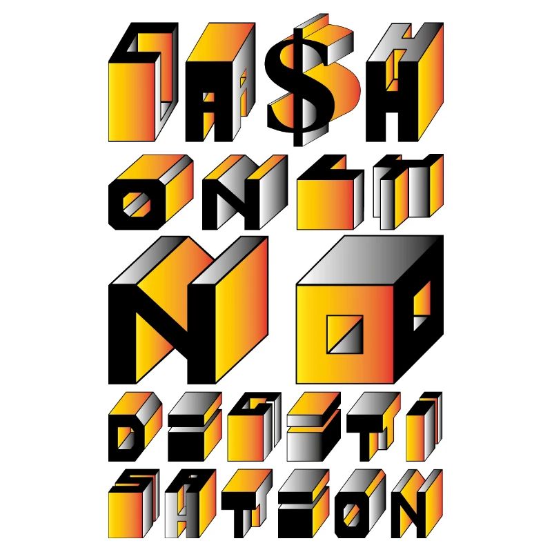 Argent comptant seulement Pas de numérisation