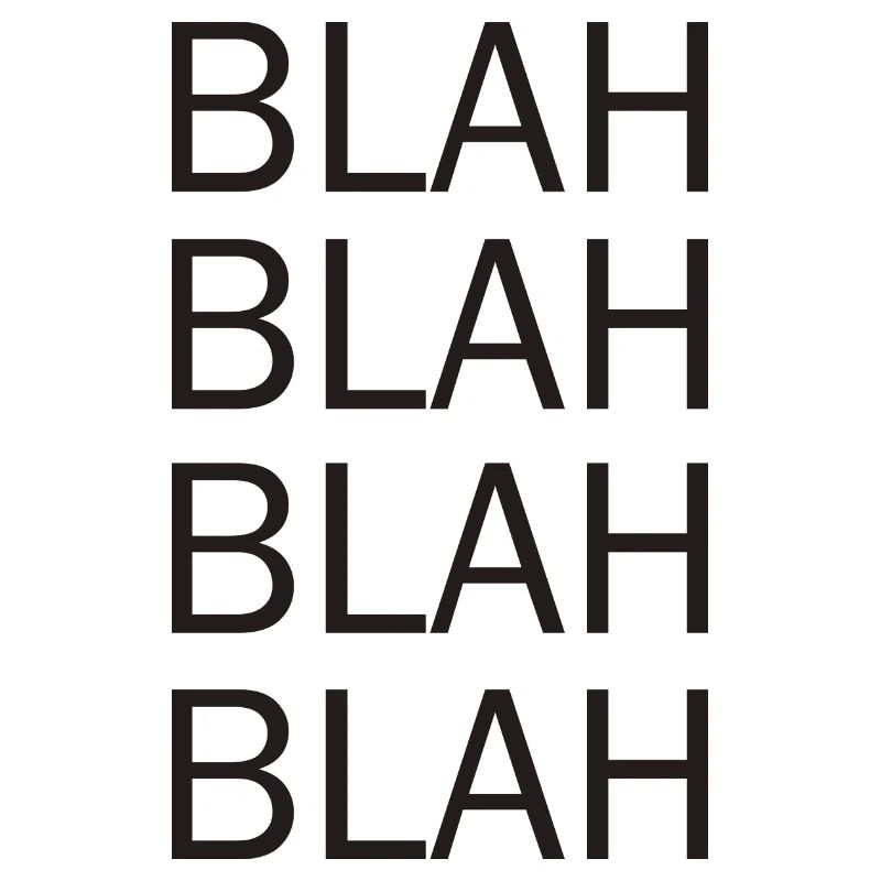 blah blah blah