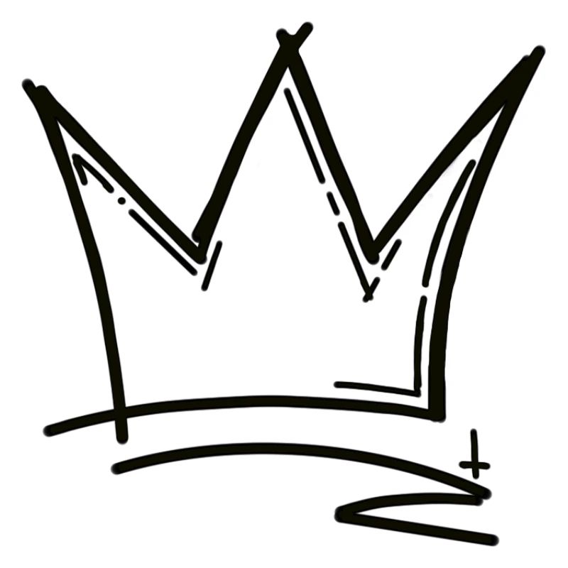 Sketch Crown Hand Drawing