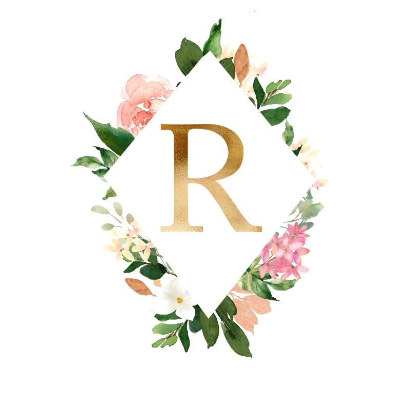 Customizable Monogram R