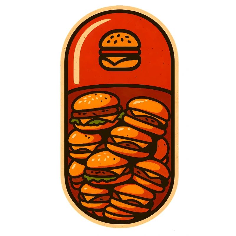 Lustiges Hamburger Stack Lover Design