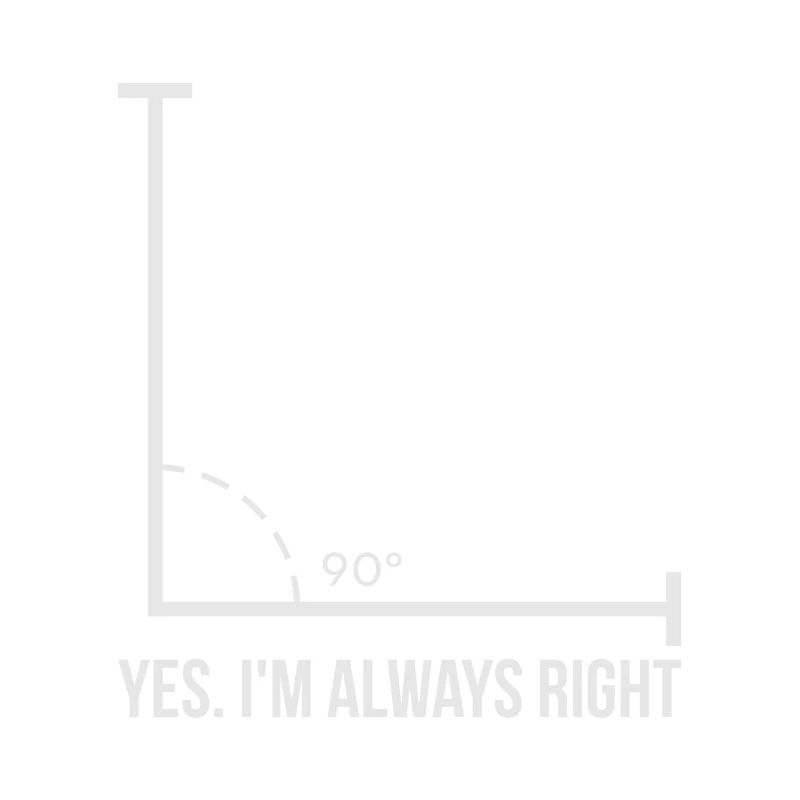 Math Teacher I'm Always Right Algebra Gift