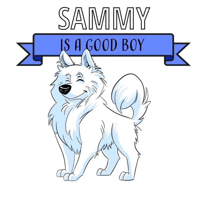Süßer Samojede, Sammy ist ein guter Junge