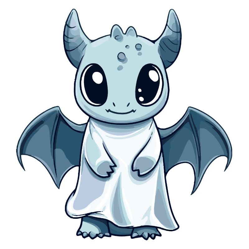 Drache Halloween Comic Geist