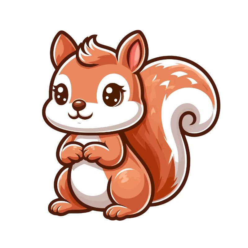 Petit écureuil mignon