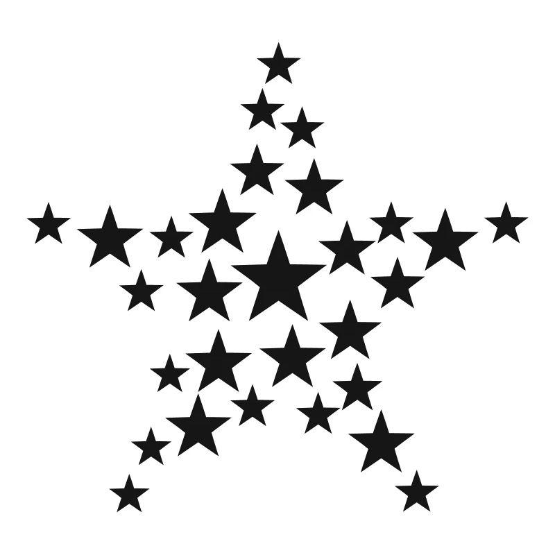 Großer schwarzer Stern