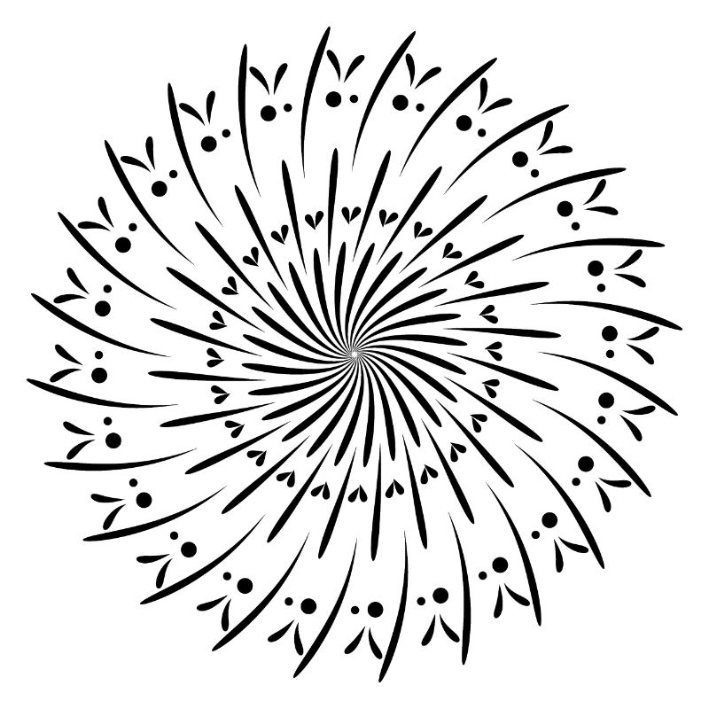 Drehende Kreis Muster Kreis Geschenkidee