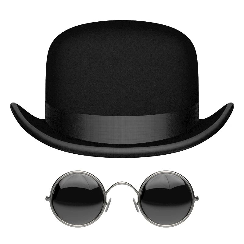 Hat and glasses