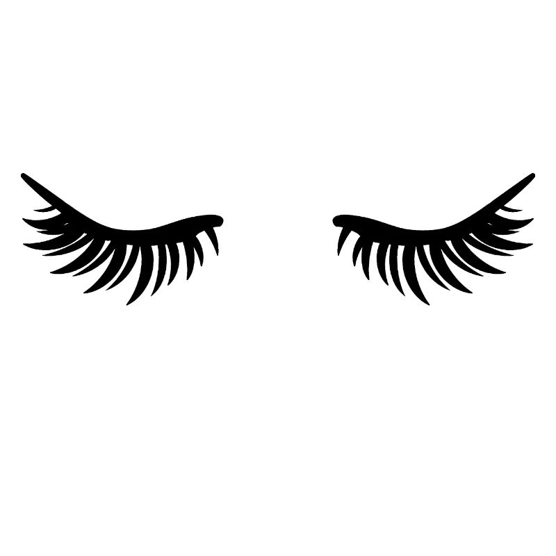 Closed eyes - eyelashes