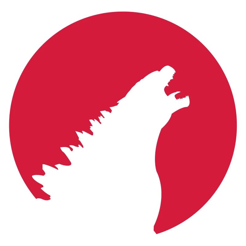 Kaiju dans le drapeau du Japon