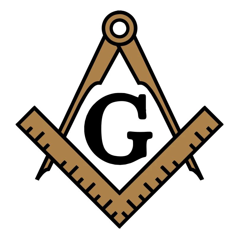 freemason symbol, masonic square & compass