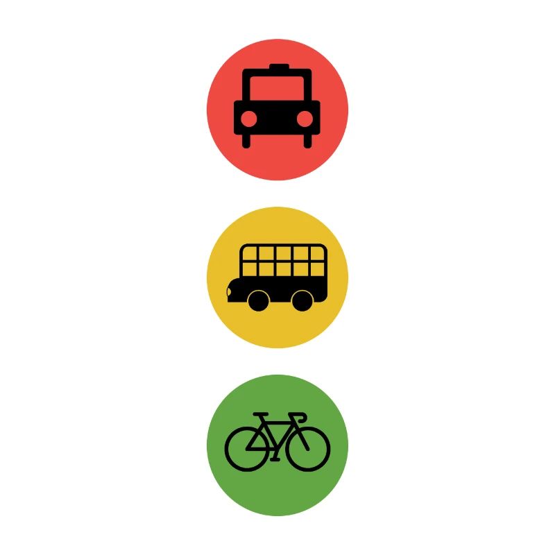 Feu de circulation vélo Environnement durable Idée cadeau Vert