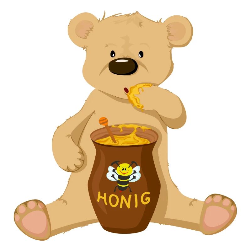 Bär mit Honig