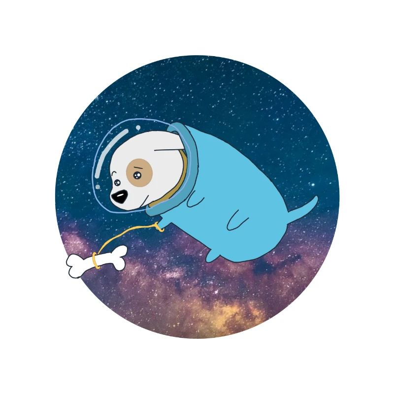 Cosmos astronaute de l'espace cosmos chien