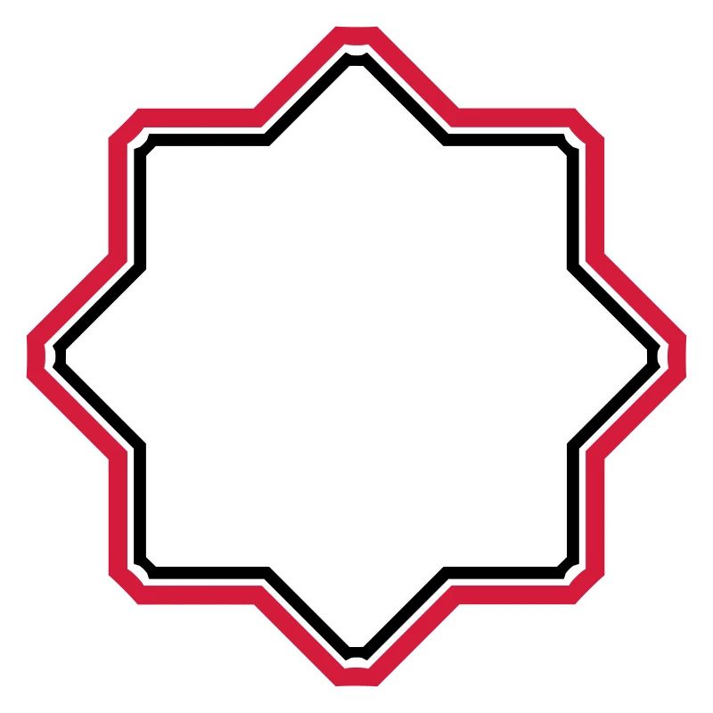 red star border frame text field write n