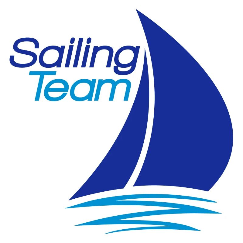 équipe voile conception de logo bateau à voile nav