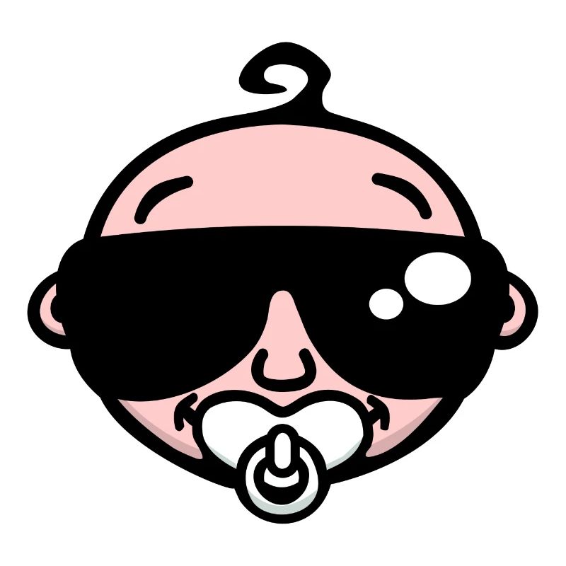 Cool bébé avec lunettes de soleil (couleur)