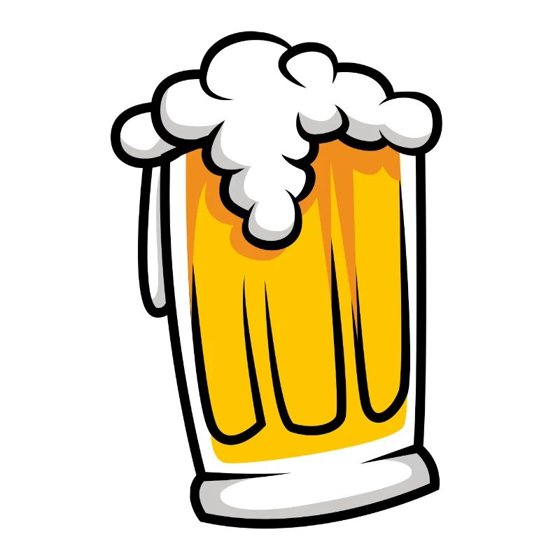 Bierglas Symbol Comic