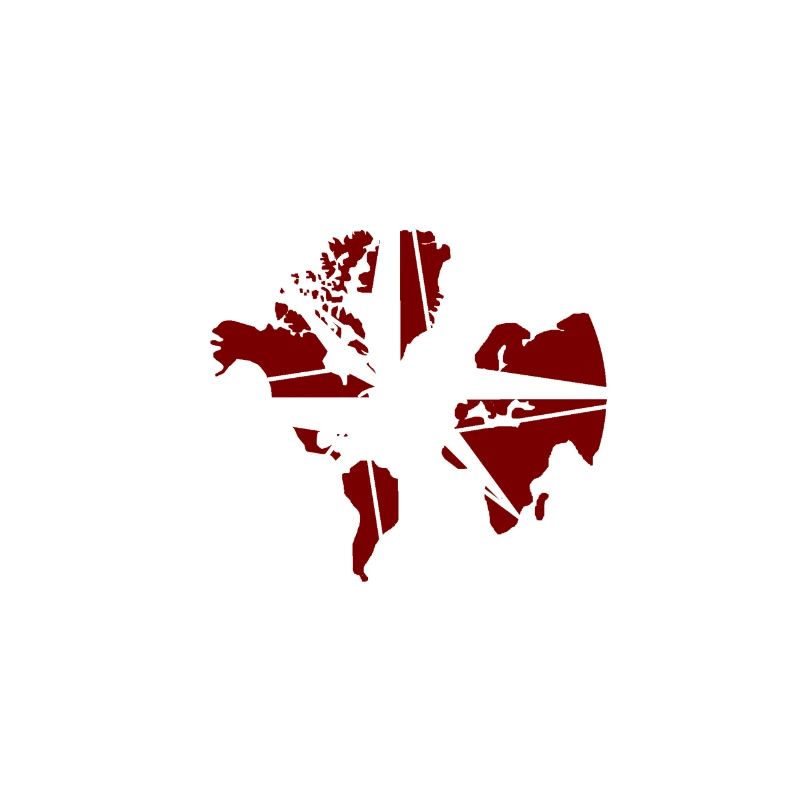 Compass white-red