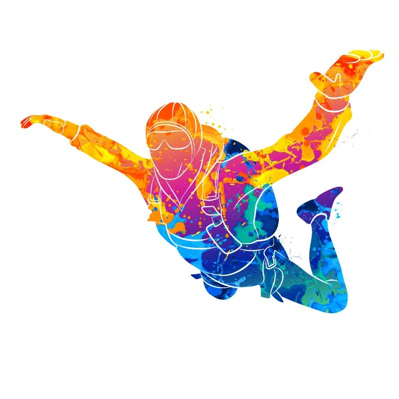 Skydive parachutiste Skydiver Chute libre