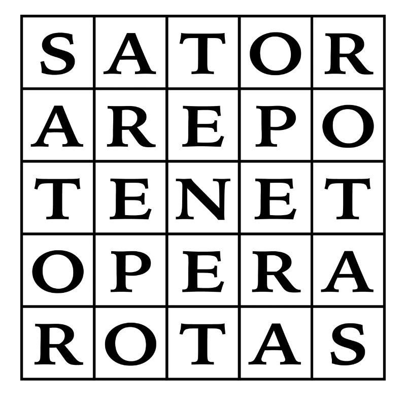 interesting SATOR palindrome magic formula