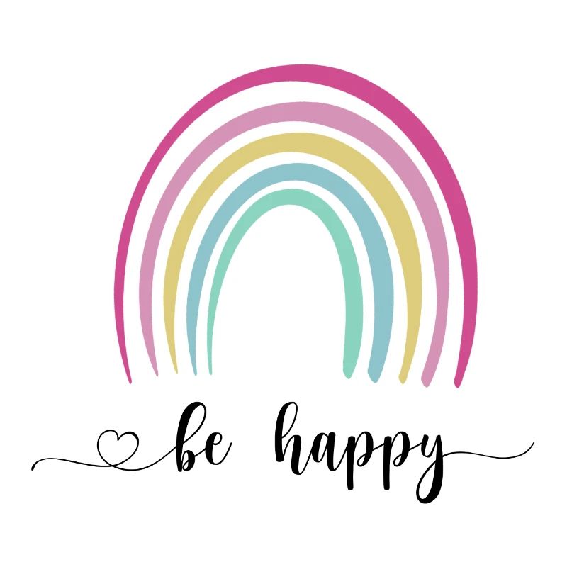 Be happy regenbogen