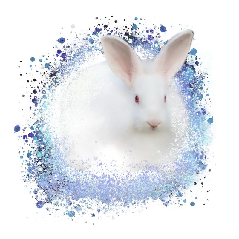 white rabbit,rabbit,graffiti,blue