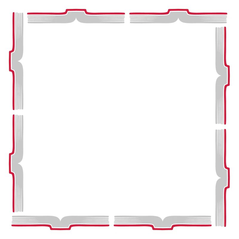Square Frame Border Books