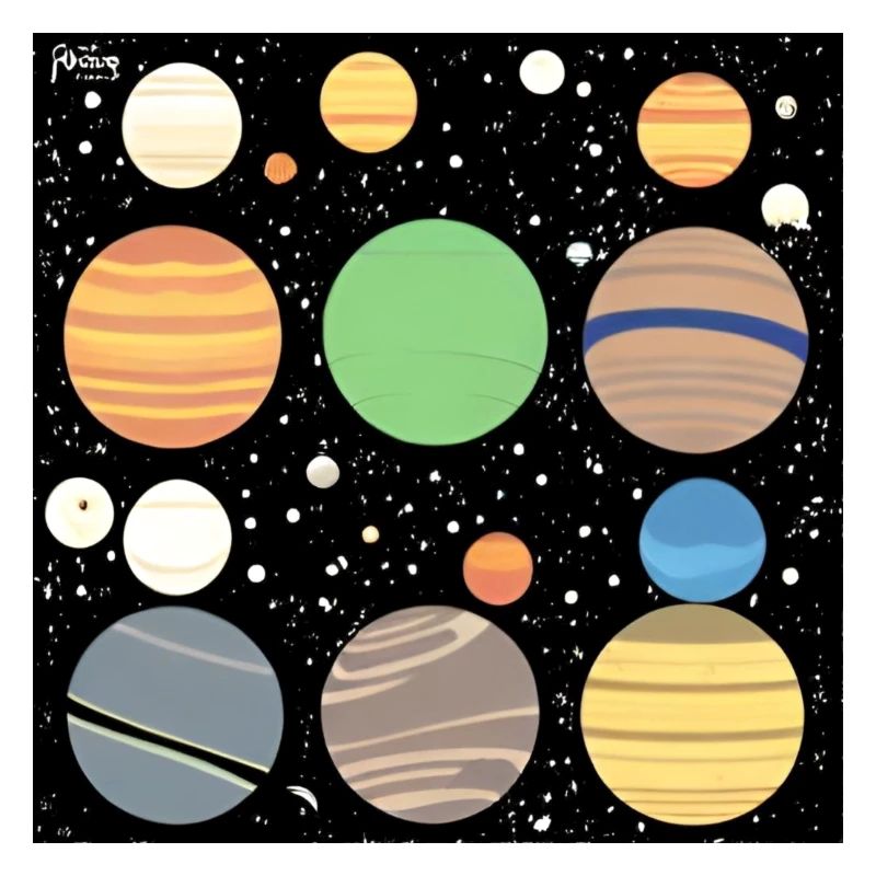 planètes dans l’espace