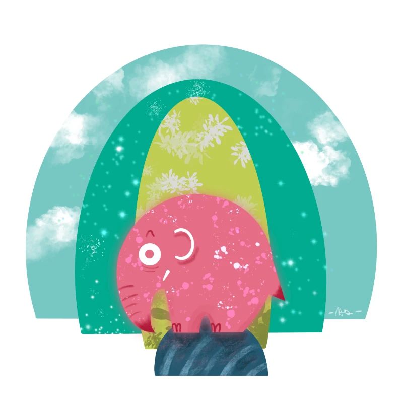 L’éléphant rose et la Terre mère