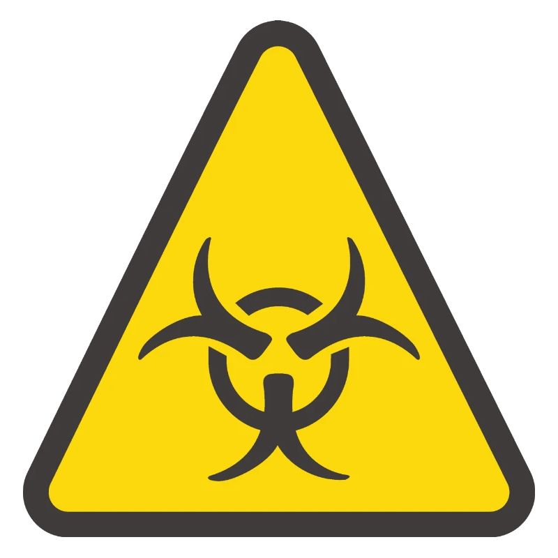 Warnschild Biogefahr gelb