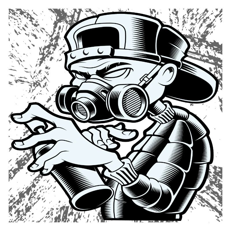 Abstract Graffiti Man