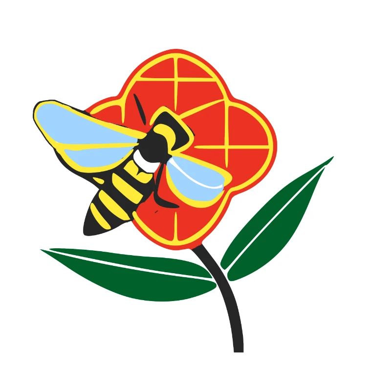 Abeille sur fleur