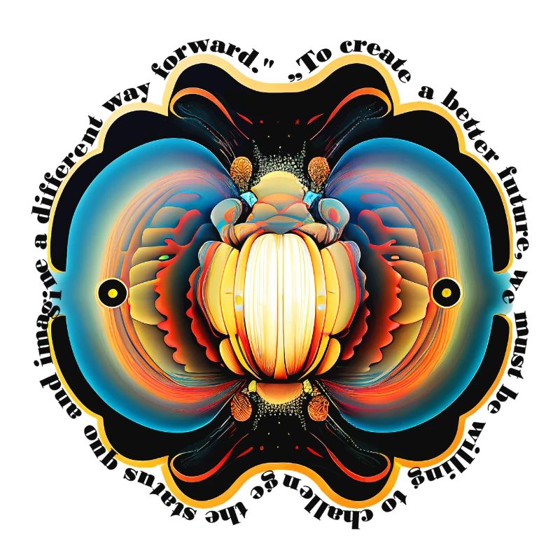 Mandala Sticker - "Better Future"