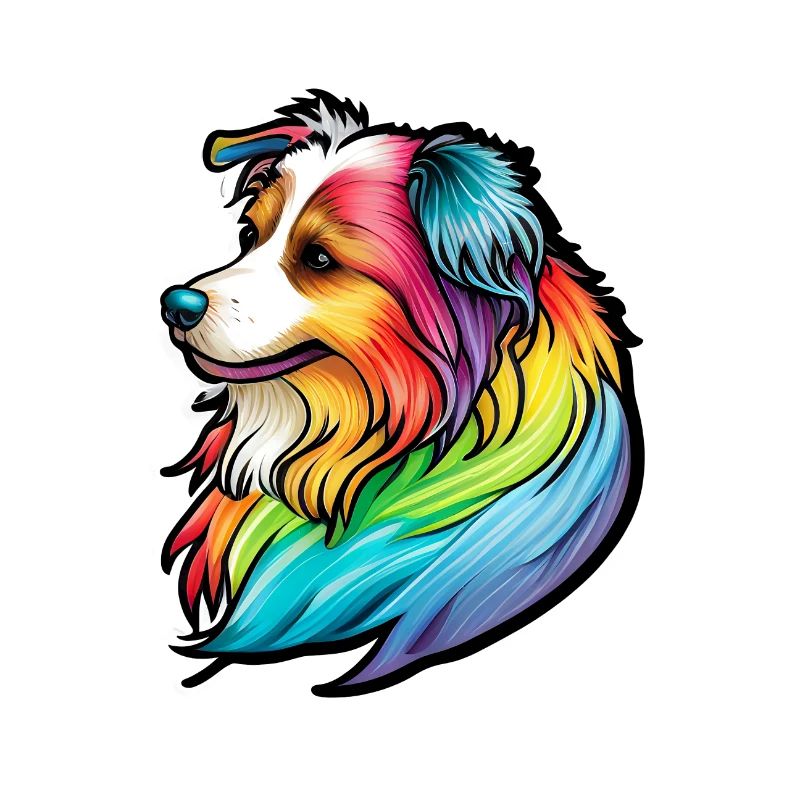 Netter Regenbogenhund
