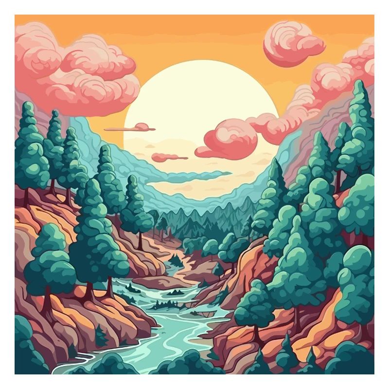 Wald Landschaft bei Tag