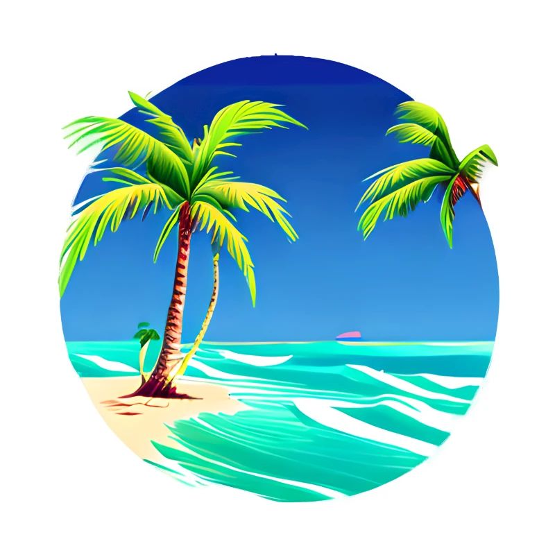 Vacances d’été Palmiers Beach Island Sun Palm Tree
