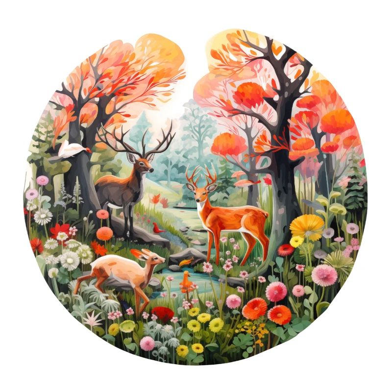 Spring Forest Scene