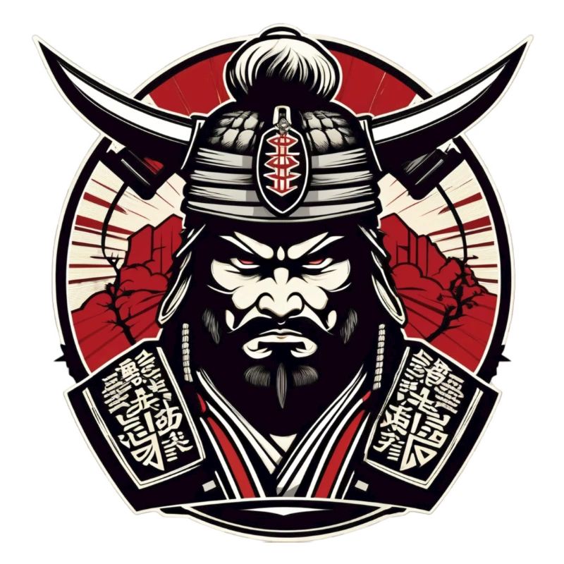 Samurai Gym Logo , Samurai Motif , Samurai Design