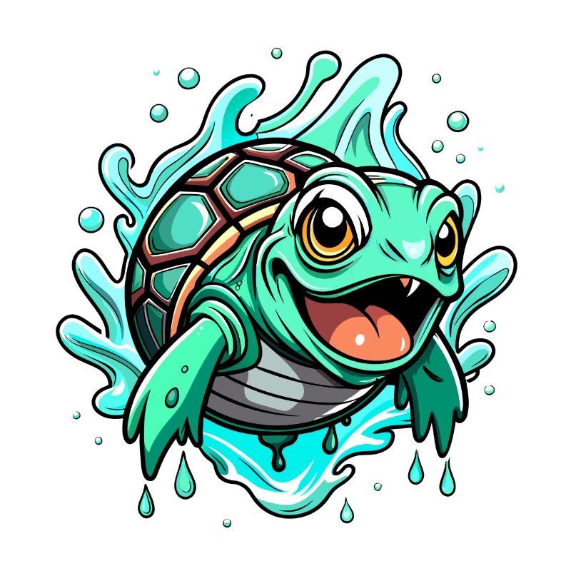 Tortue heureuse
