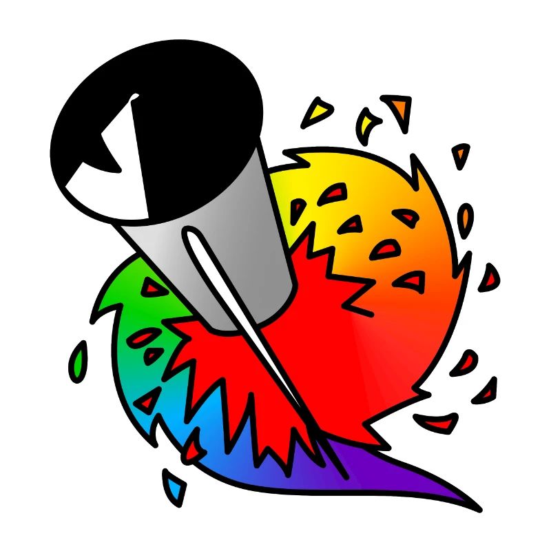 Regenbogen Rakete : Sticky Queer Pride