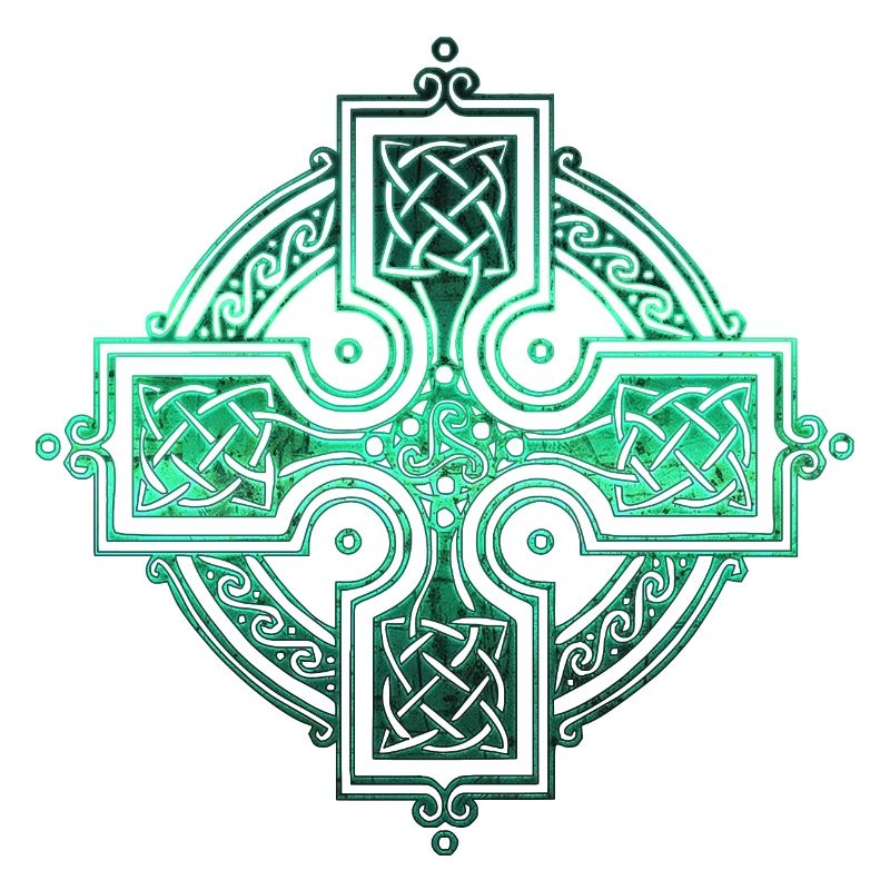 Keltische Kreise, Ecken, Farbfelder, Gothic-Symbole
