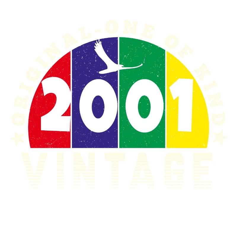 Vintage 2001 Retro - Bursdag