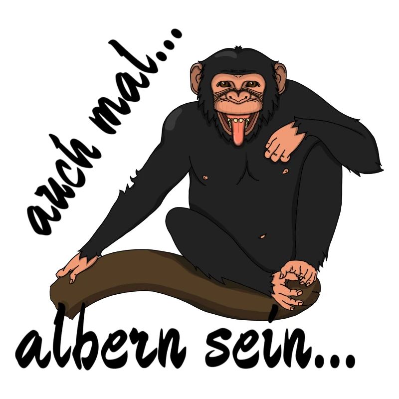 Schimpanse "auch mal albern sein..."