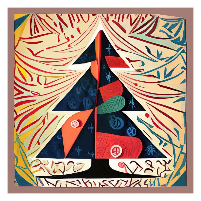 Bunter Weihnachtsbaum
