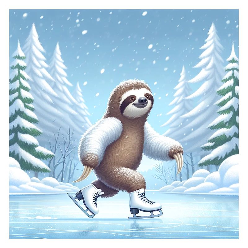 Sloth Wanderer Eislaufen