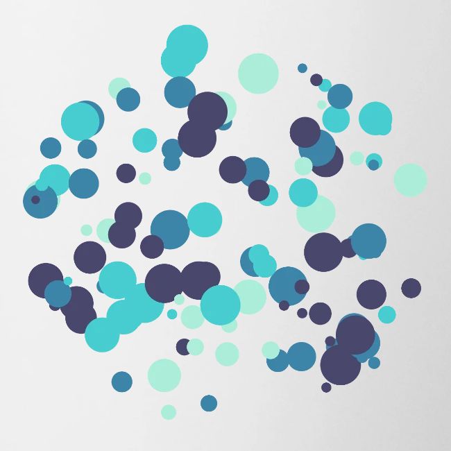 Motif cercles abstraits