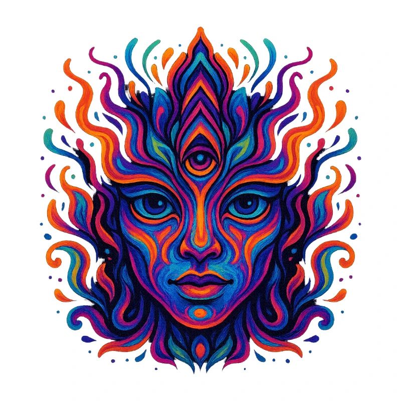 Psychedelic color explosion